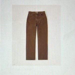 Abercrombie Curve Love High Rise 90s Relaxed Jean - Brown